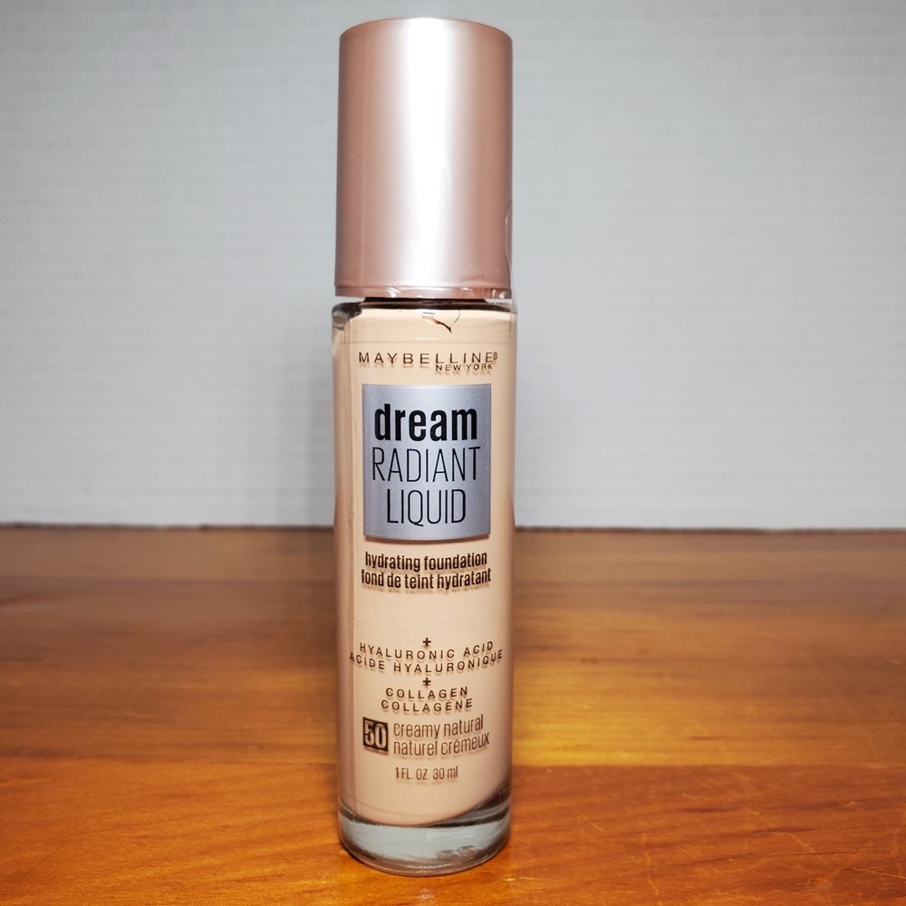 Maybelline Dream Radiant Liquid Hydrating Foundation #50 Creamy Natural 30ml NEW